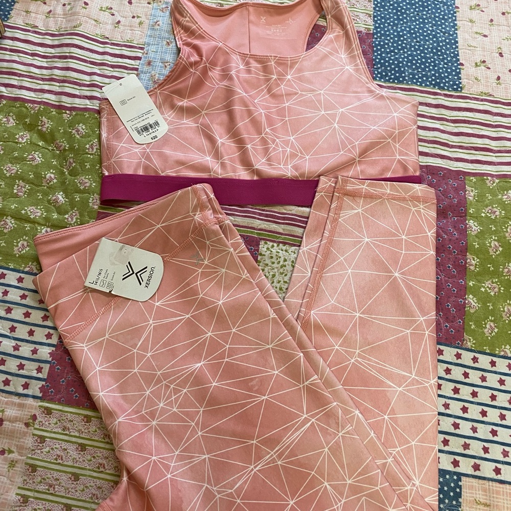 Xersion leggings/sports bra set